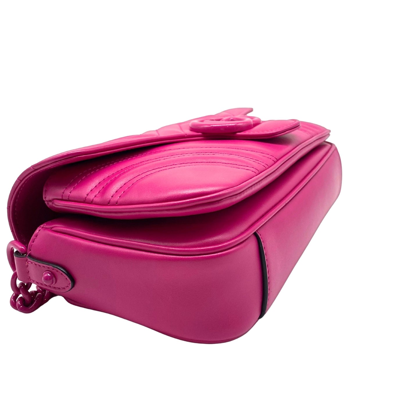 Gucci Marmont Pink w/ webbed strap