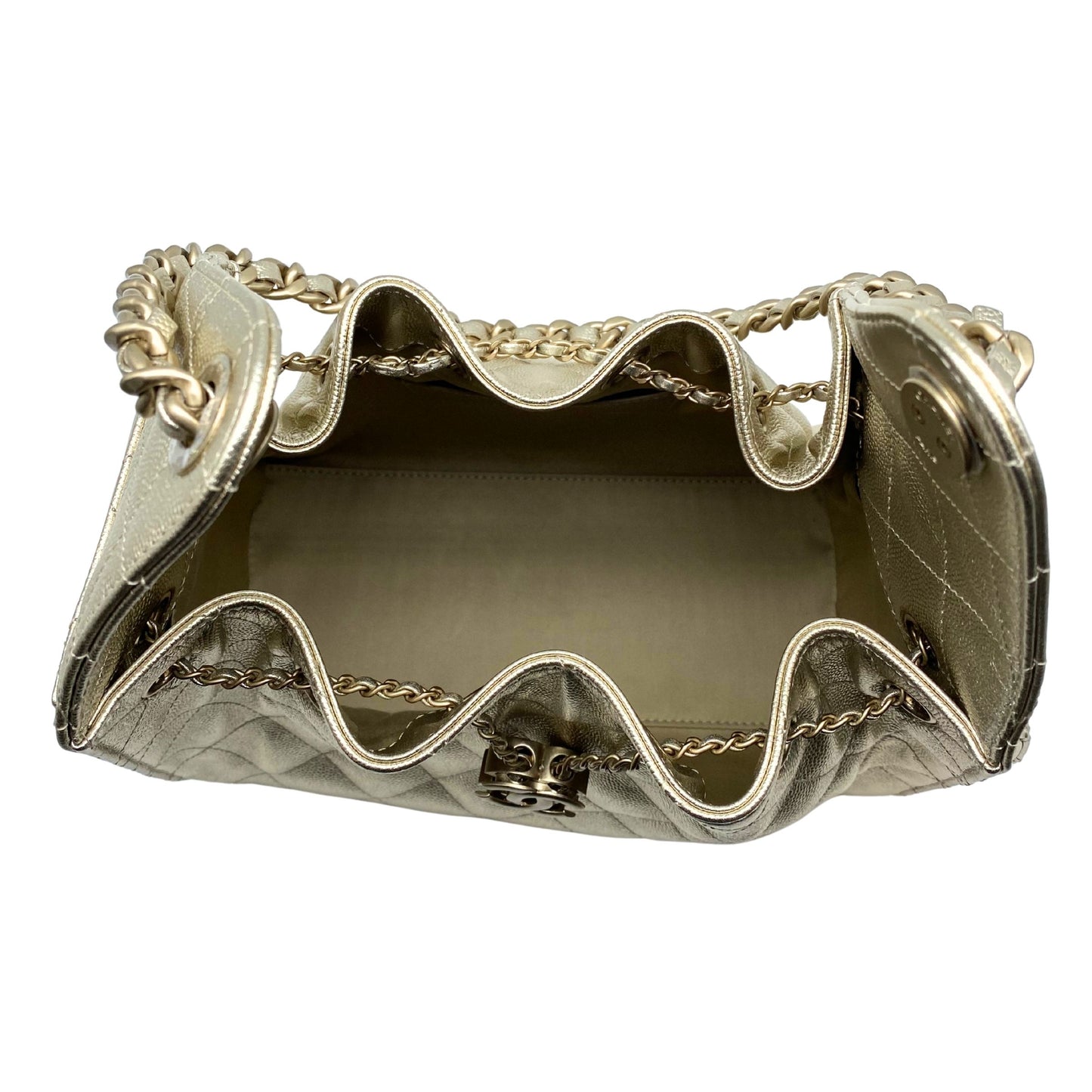 Chanel 25 Small Gold