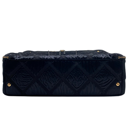 Chanel Black Nylon Travel Bag Brushed Gold Hardware