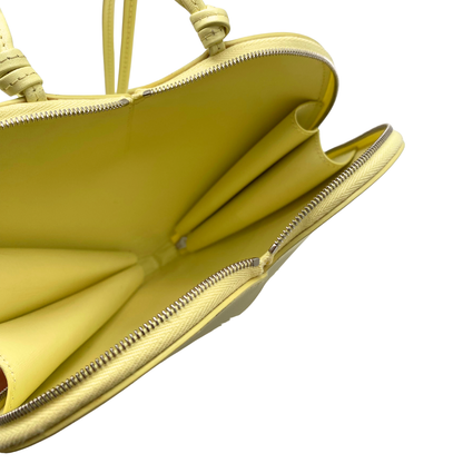 Alaia Le Coeur yellow leather crossbody