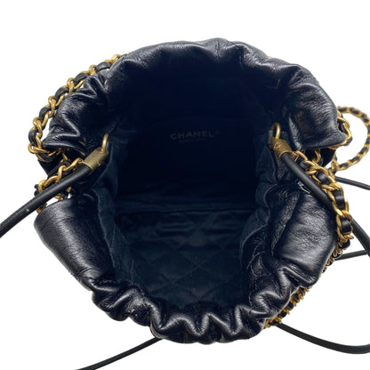 Chanel 22 Mini Black w/ Gold Hardware & Pearls
