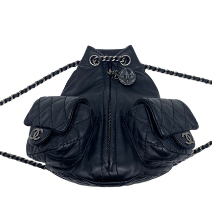 Chanel Backpack Is Back Black w/ Aged Silver Hardware