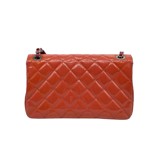 Chanel Coco Shine Orange/Pink Patent Leather