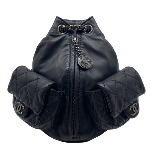 Chanel Backpack Is Back Black w/ Aged Silver Hardware