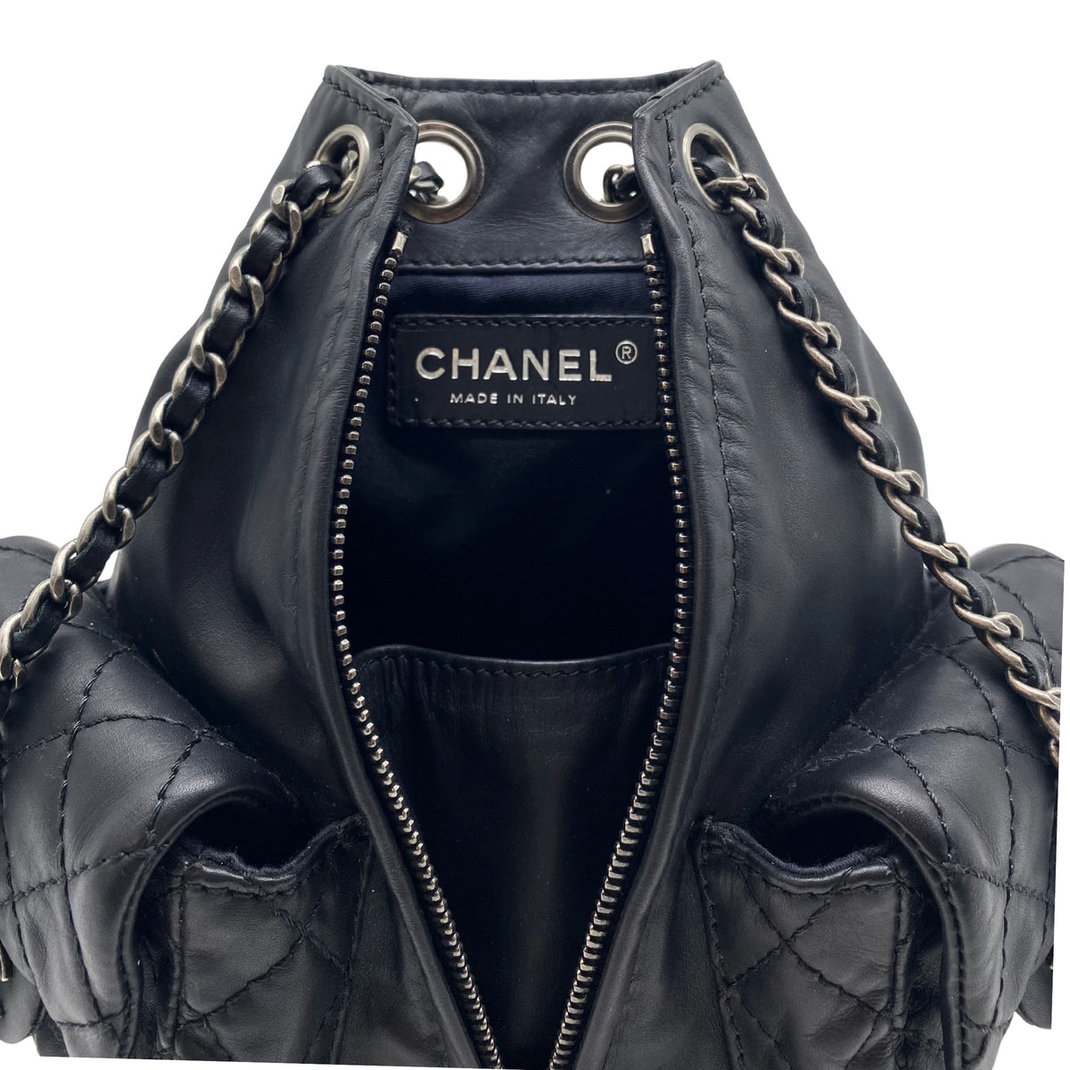 Chanel Backpack Is Back Black w/ Aged Silver Hardware