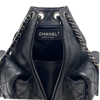 Chanel Backpack Is Back Black w/ Aged Silver Hardware