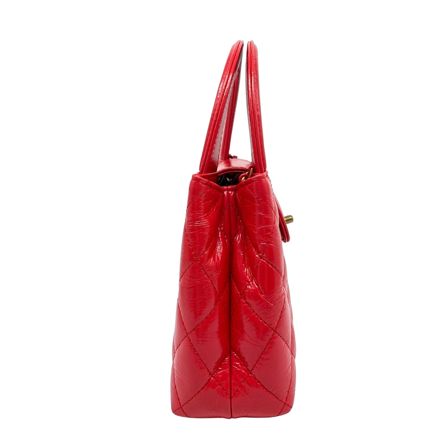 Chanel Nano Kelly Shopper Red