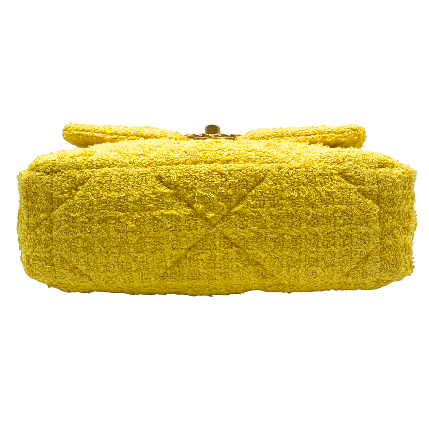 Chanel 19 Medium Yellow Tweed
