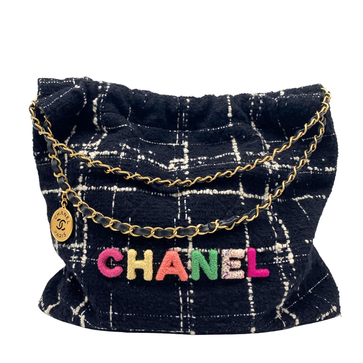 Chanel 22 Large Tweed Multicolor