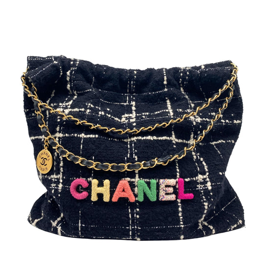 Chanel 22 Large Tweed Multicolor