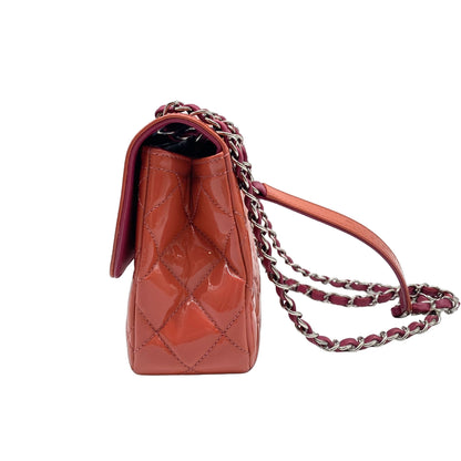 Chanel Coco Shine Orange/Pink Patent Leather