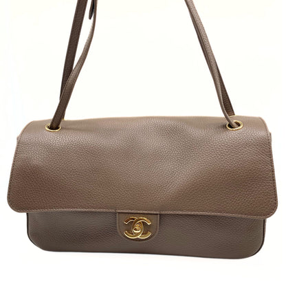 Chanel Grained Calfskin Small Souplissimo Maxi Flap Light Brown
