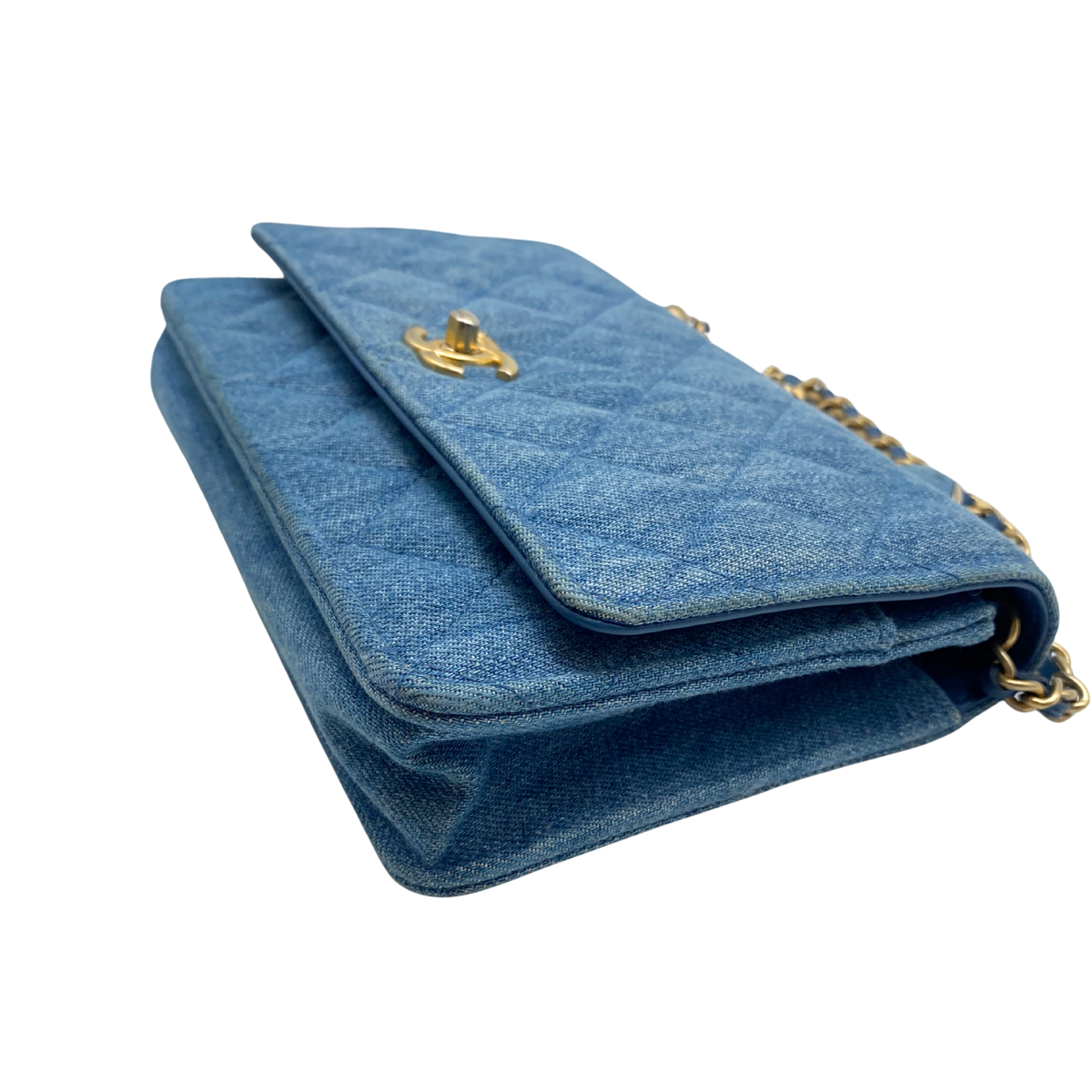 Chanel Denim Crush Wallet on Chain