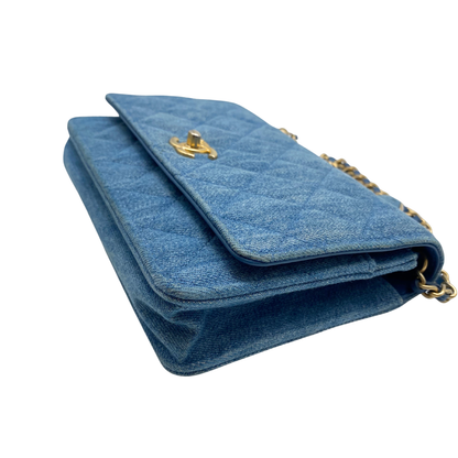 Chanel Denim Crush Wallet on Chain