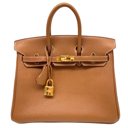 Hermes Birkin 25 Gold Togo w/ Gold Hardware
