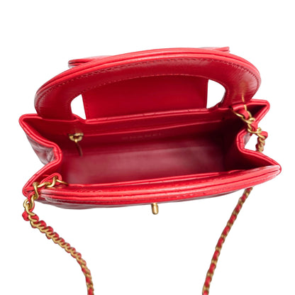 Chanel Nano Kelly Shopper Red