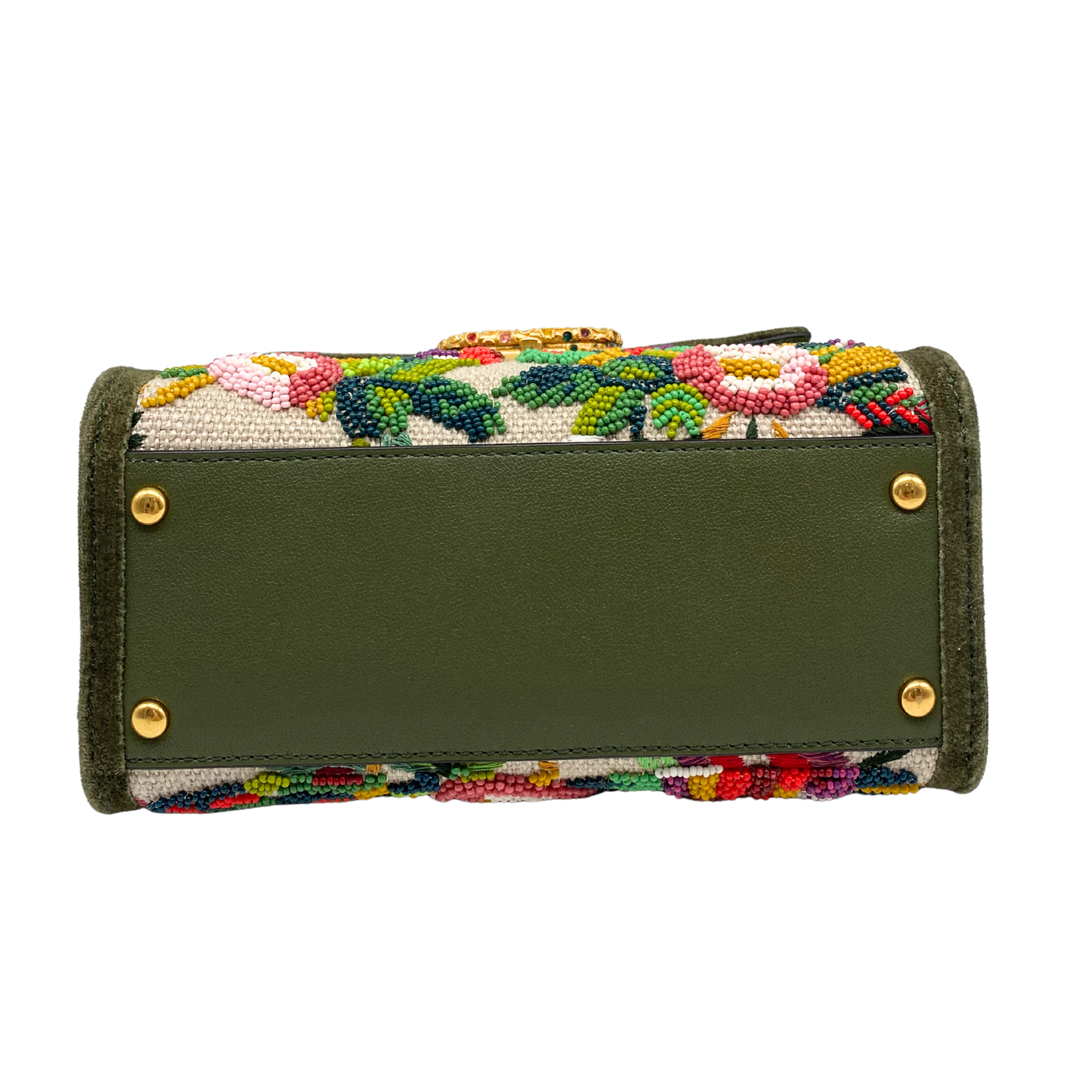 Valentino Garavani VSLING Mini Bead-embellished Floral Top-Handle