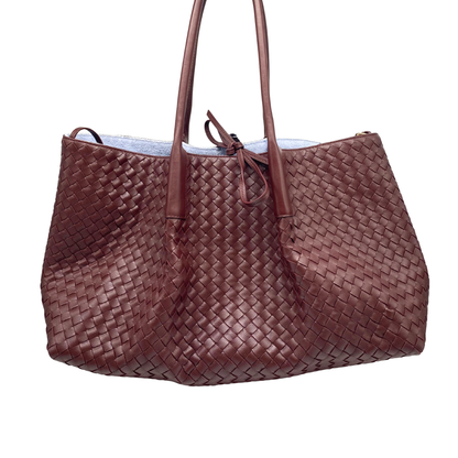 Bottega Venetta Pinacoteca Reversible Intrecciato Leather Tote