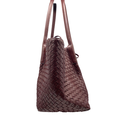 Bottega Venetta Pinacoteca Reversible Intrecciato Leather Tote