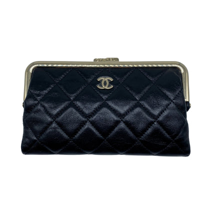 Chanel Frame Clutch w/ Chain Black