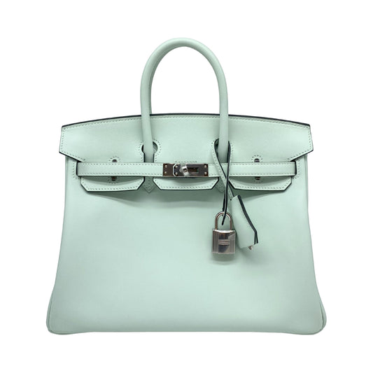 Birkin 25 Peppermint Swift Palladium Hardware