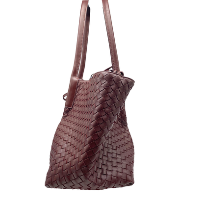 Bottega Venetta Pinacoteca Reversible Intrecciato Leather Tote