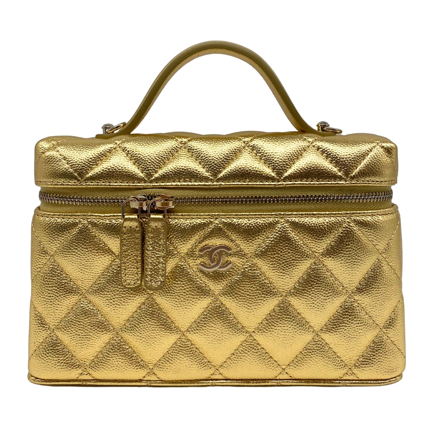 Chanel Vanity Classic Gold Quilted
