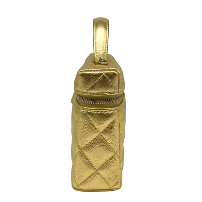 Chanel Vanity Classic Gold Quilted