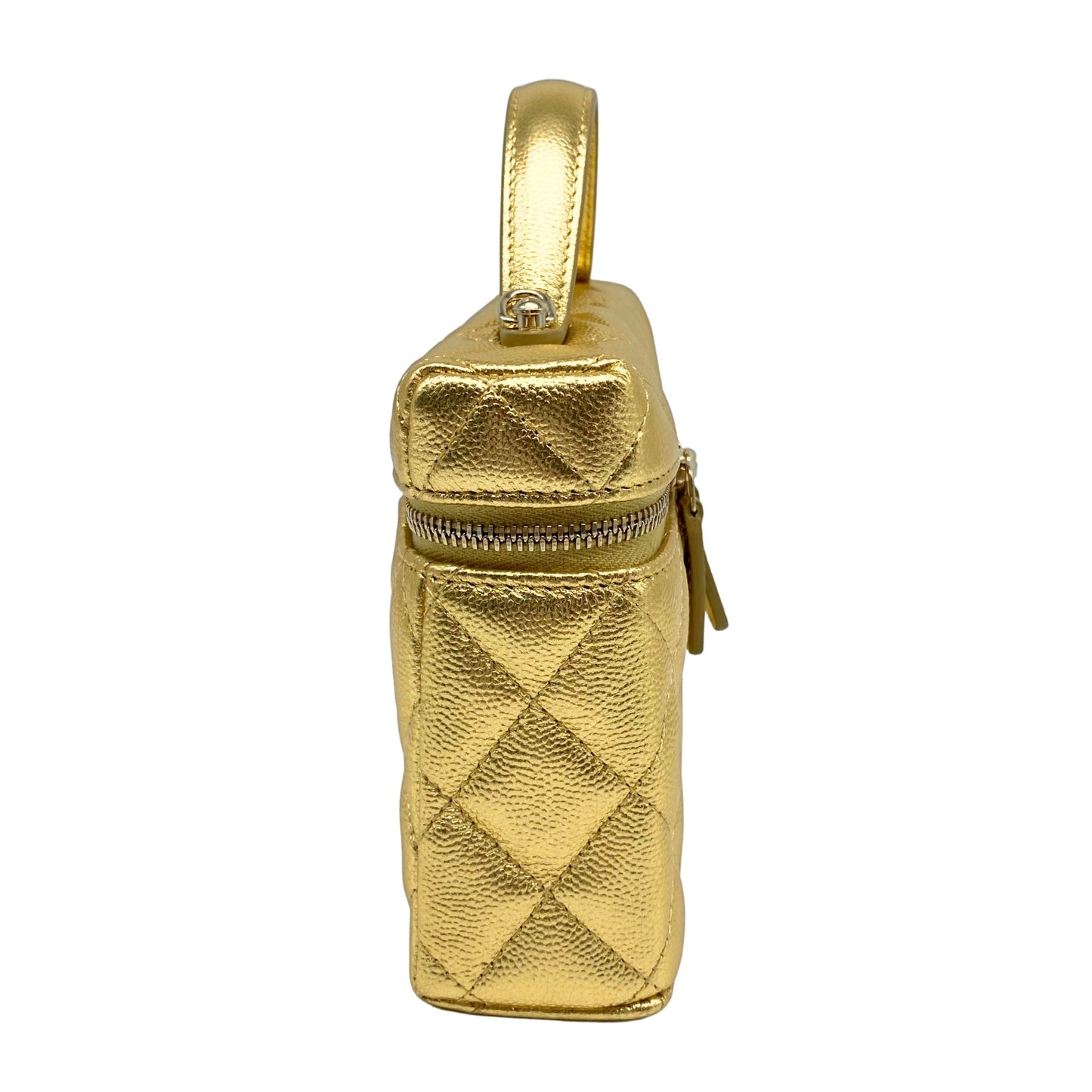 Chanel Vanity Classic Gold Quilted