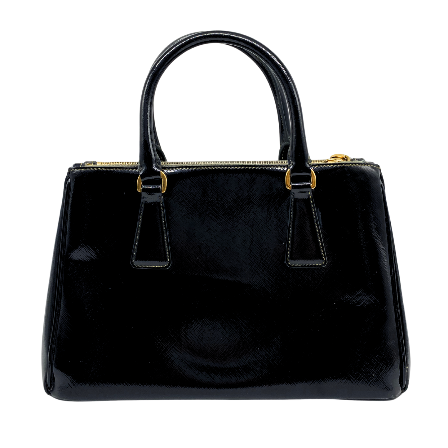 Prada Galleria Small Black Patent Leather