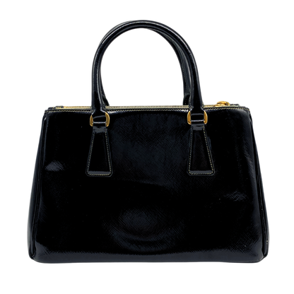 Prada Galleria Small Black Patent Leather