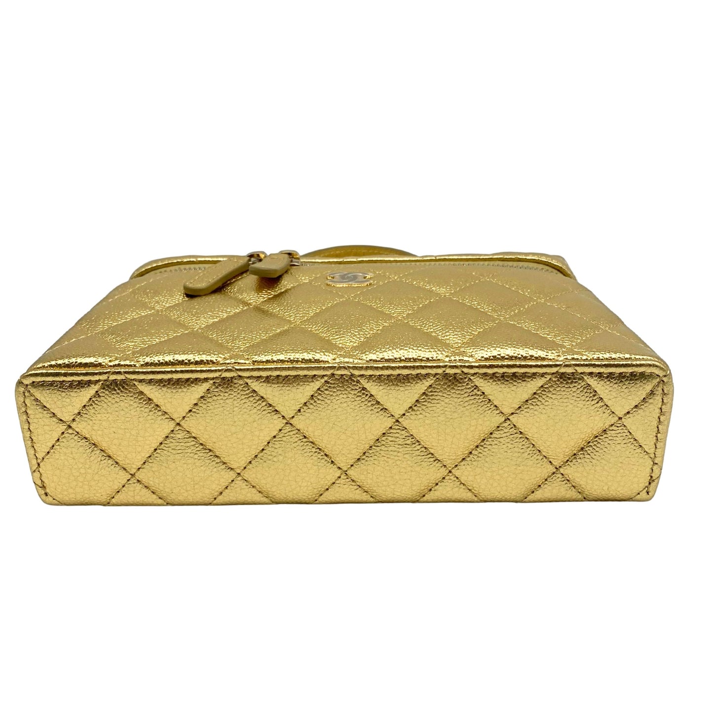 Chanel Vanity Classic Gold Quilted