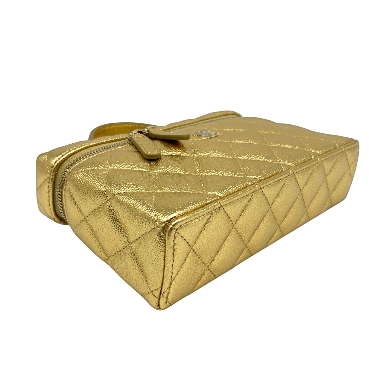 Chanel Vanity Classic Gold Quilted