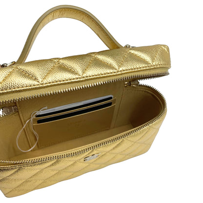 Chanel Vanity Classic Gold Quilted
