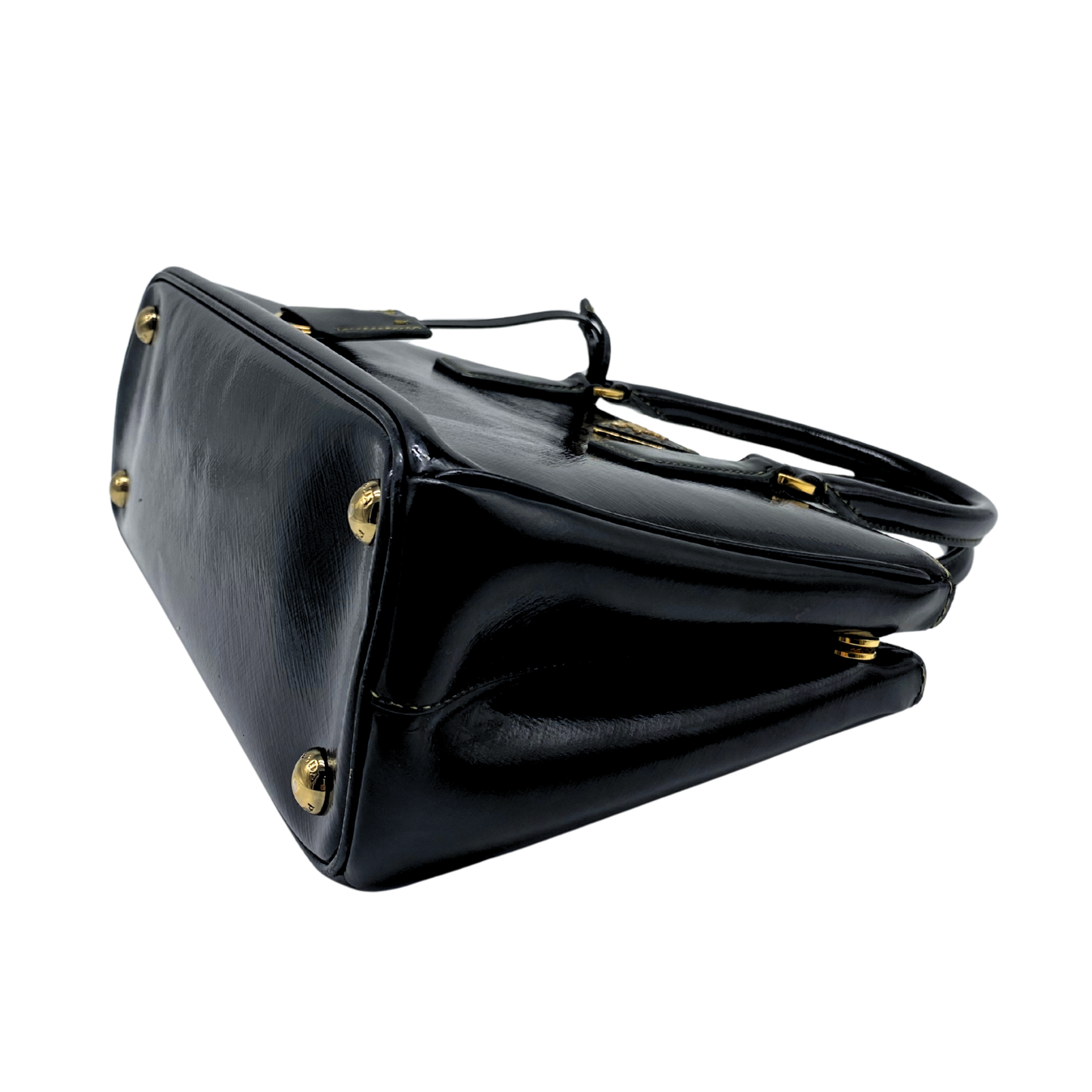 Prada Galleria Small Black Patent Leather