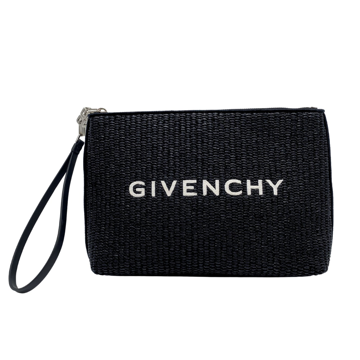 Givenchy Black Travel Raffia Pouch
