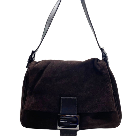Fendi Mama Baguette Brown Suede