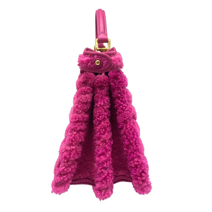 Fendi Pink Curly ISeeU Shearling Peekaboo