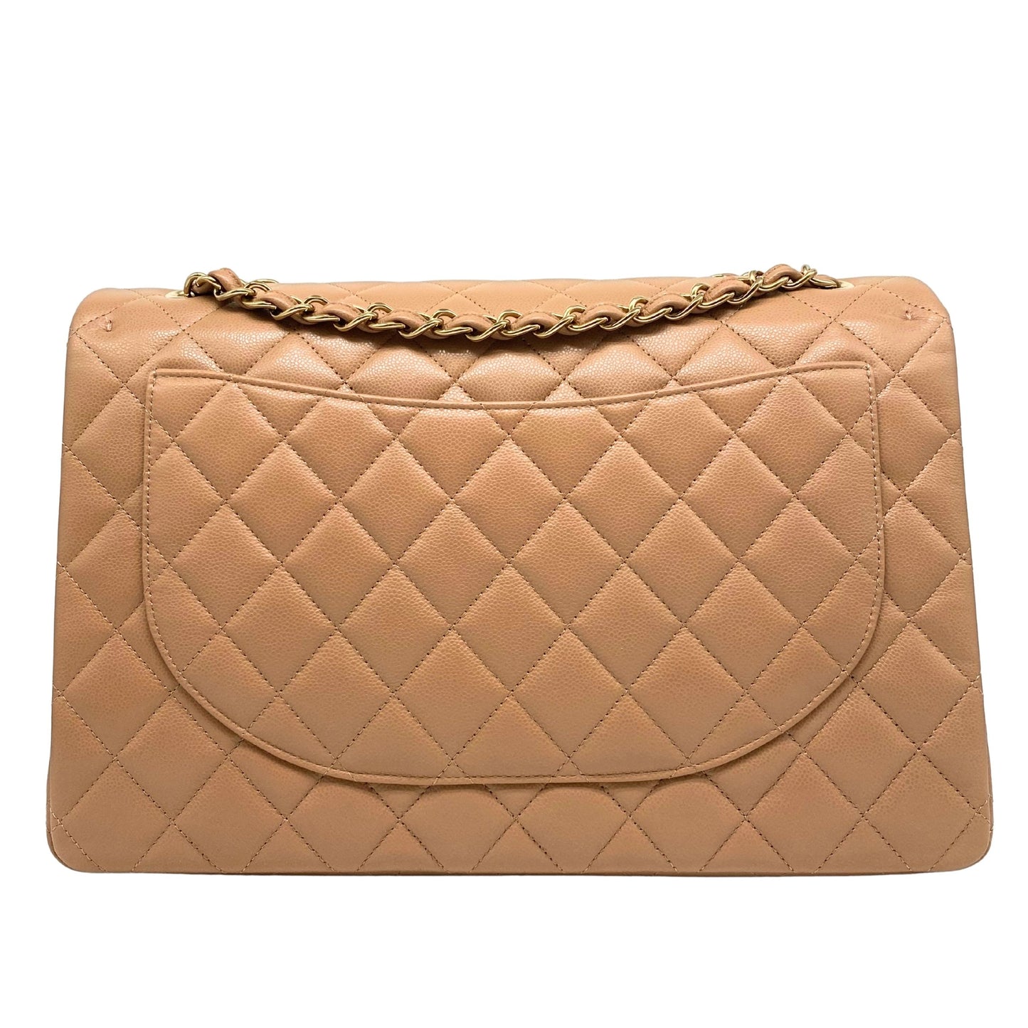 Chanel Maxi Caramel Caviar w/ Gold Hardware