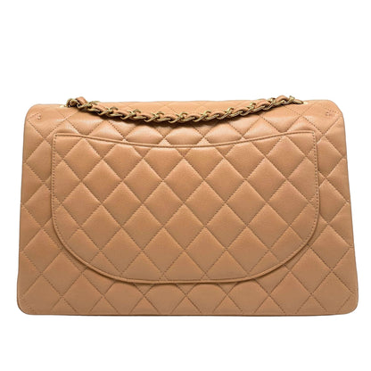 Chanel Maxi Caramel Caviar w/ Gold Hardware