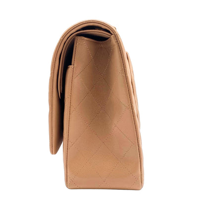 Chanel Maxi Caramel Caviar w/ Gold Hardware
