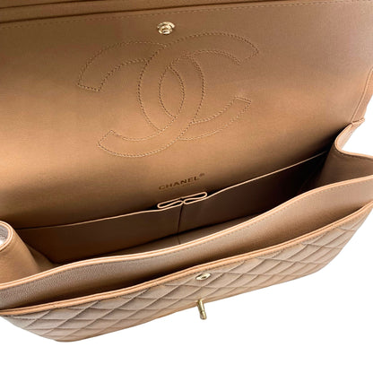 Chanel Maxi Caramel Caviar w/ Gold Hardware