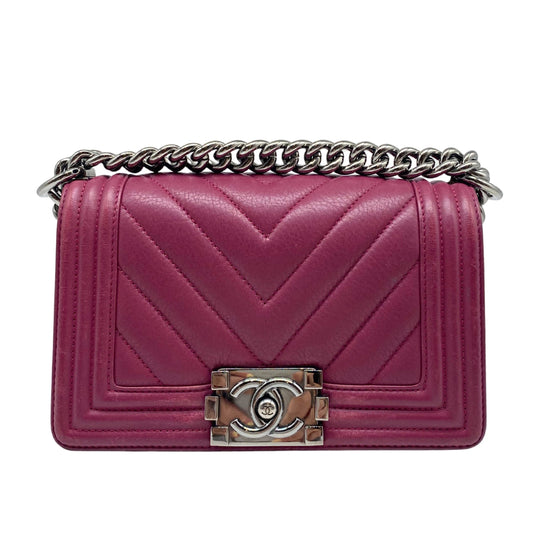Chanel Boy Flap Bag Chevron Calfskin Small crossbody bag