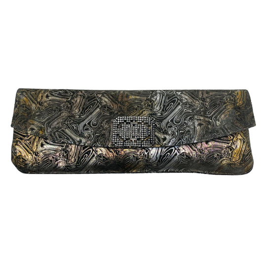 Anthony Luciano Textured Metallic Clutch