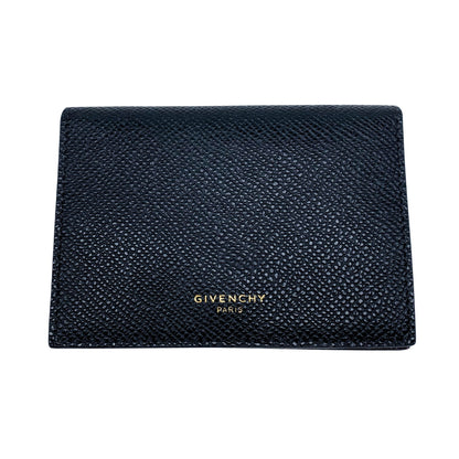 Givenchy Black Leather Snap Wallet