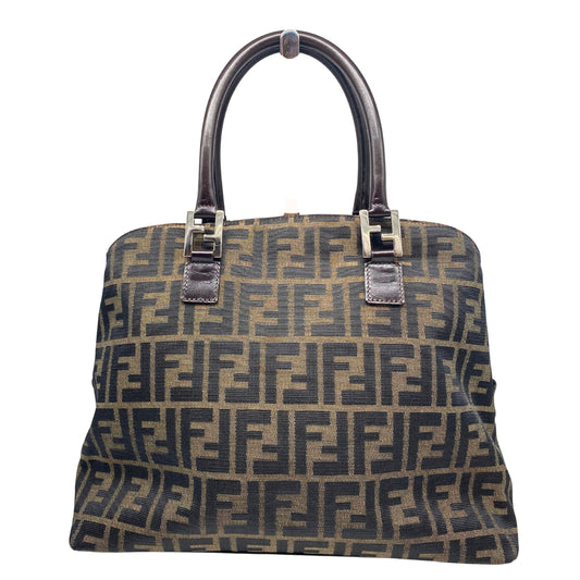Fendi Zucca Canvas Bowler Tote