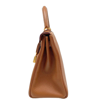 Hermes Kelly 28 Gold Togo Gold Hardware
