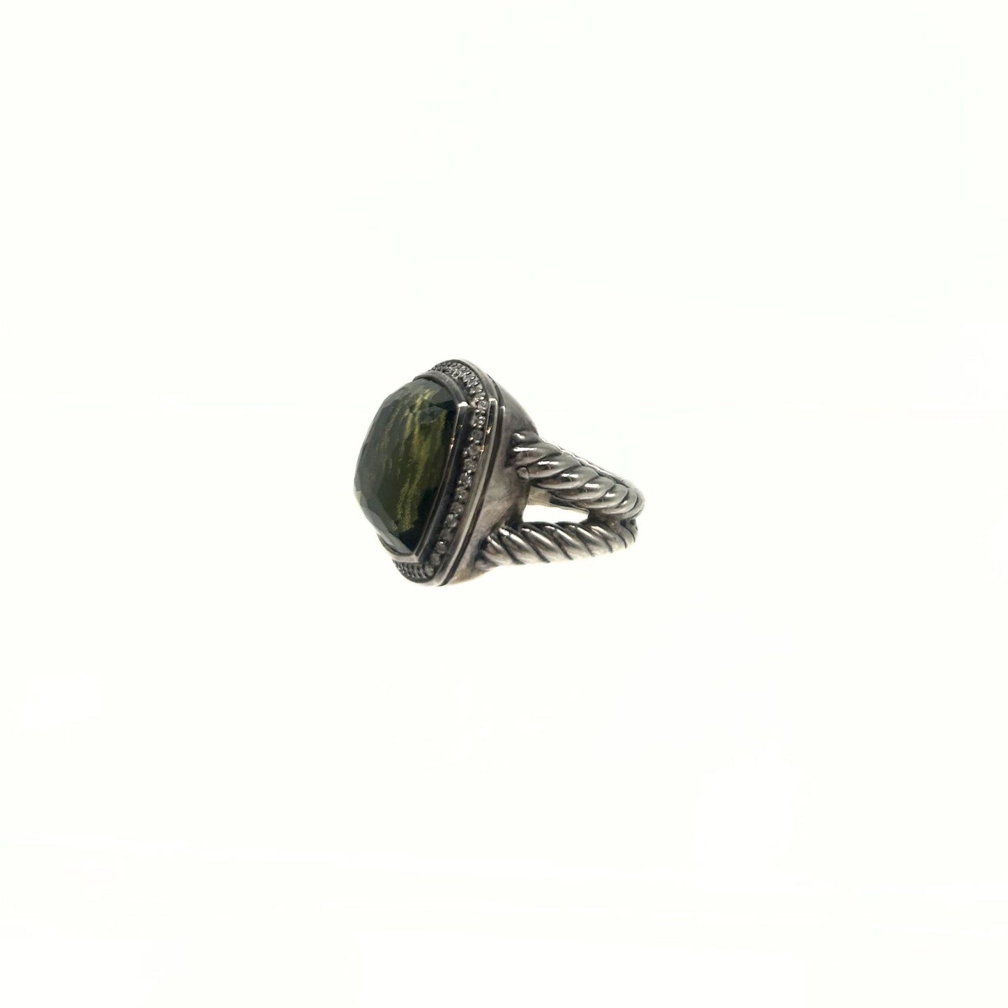 David Yurman Albion Diamond Silver Ring
