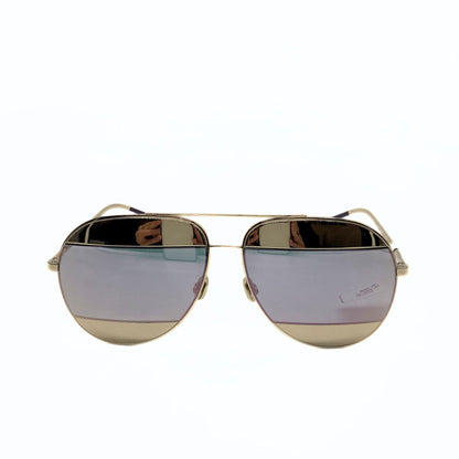 Dior Gold & Silver Aviator Mirrored Sunglasses