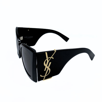 Yves Saint Laurent Monogram Acetate 54MM Blaze Rectangular Sunglasses
